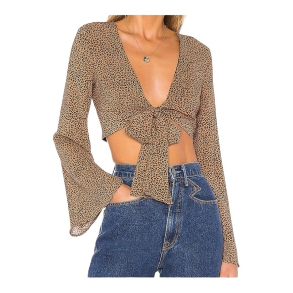 Majorelle tie top cheetah size S - Picture 1 of 8